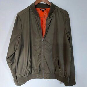Torrid Satiny Casual Fall Bomber Jacket Zip Up Size 2XL